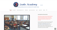 Desktop Screenshot of leakeacademy.org